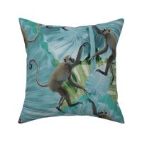 Quirky Bohemian Social Monkey Animal Zoo Safari Bold Jungle Botanical Oasis