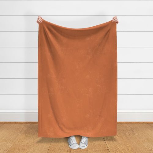 Medium Pumpkin Orange Natural Leather Stone Textured Solid #d47645