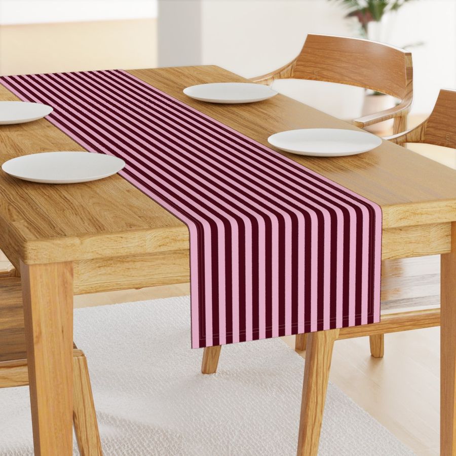 Small Cabana stripe - Burgundy Red and pink - Candy stripe - Awning stripes - nautical - Striped wallpaper - resort coastal sunbrella tiki vertical red pink stripe