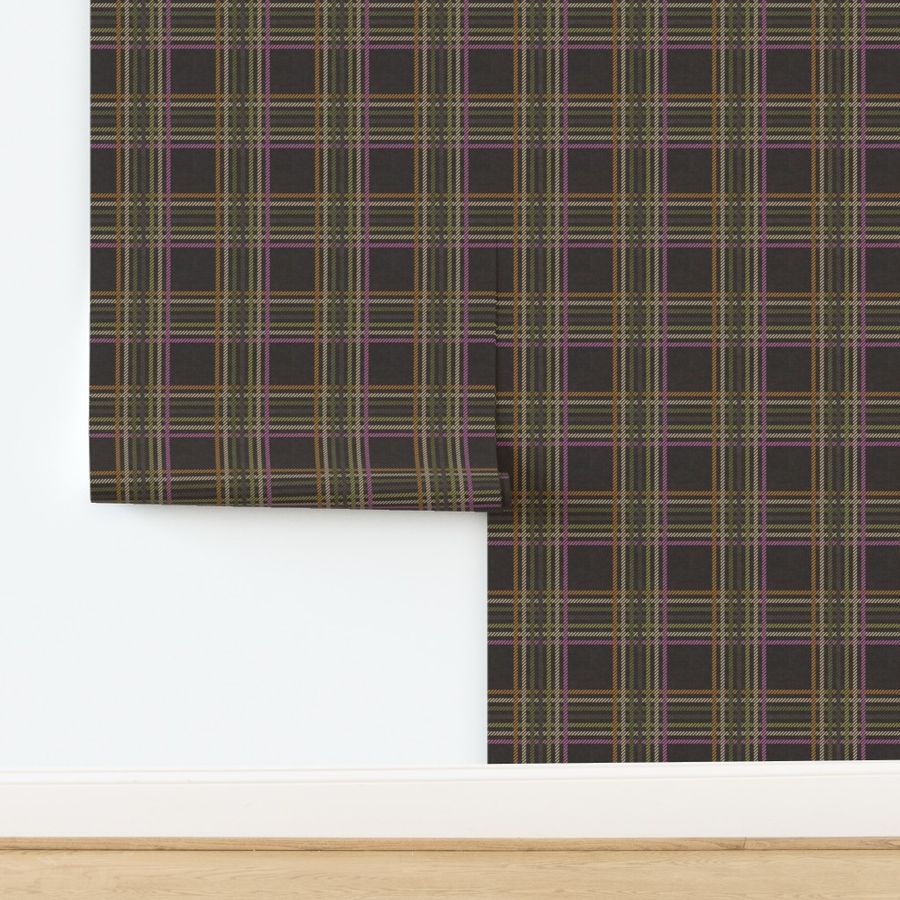 Medium Textured Linen Style Farmhouse Plaid