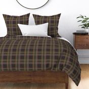 Medium Textured Linen Style Farmhouse Plaid