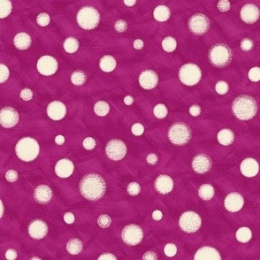 Ghosts Cloudy Dots On pink