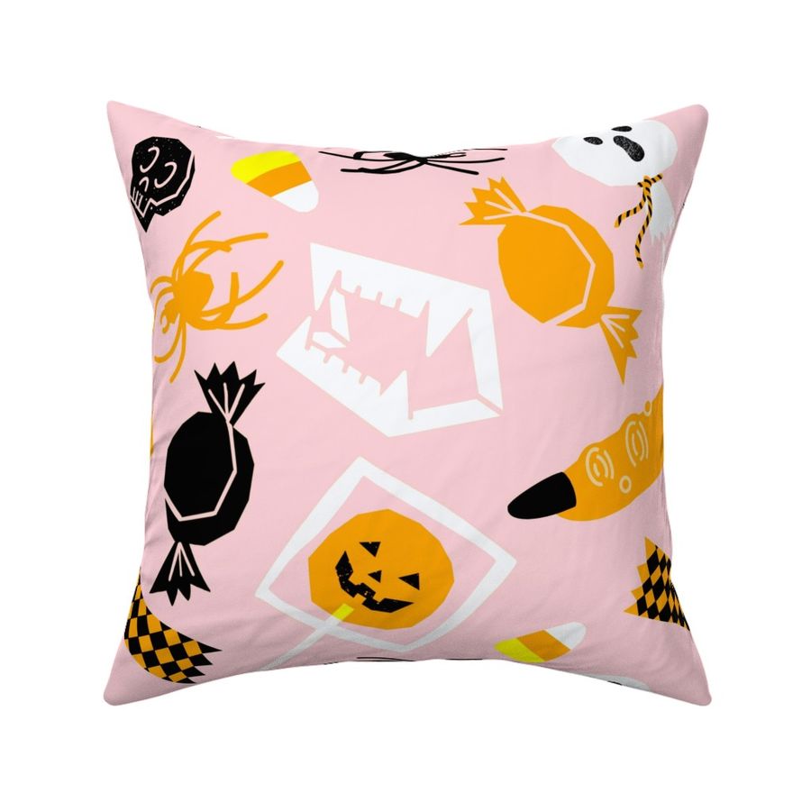 Classic Trick-or-Treat Halloween Candy Haul-Pink (Large)