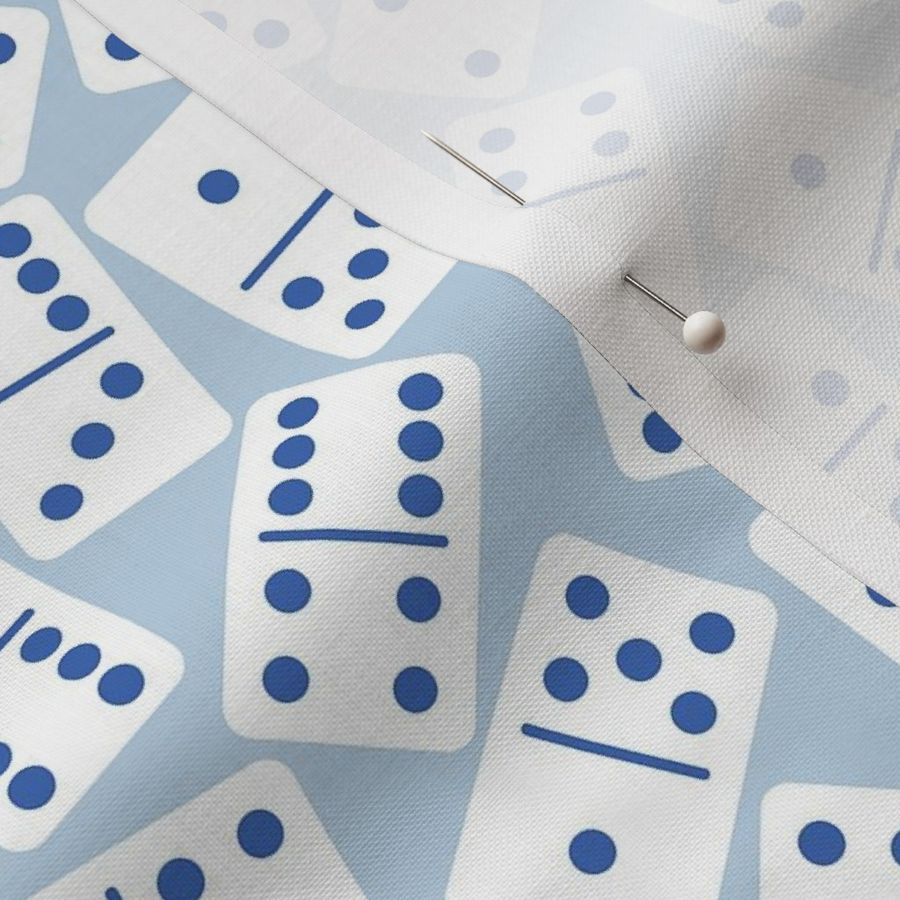 Domino Chat - White Cobalt and Air Blue 2 - Small