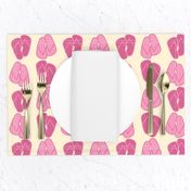 Ivory Plumeria Pink Flip Flops