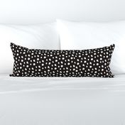 93 Med Organic Wonky Polka Dot Texture classic elegant black white