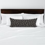 93 Med Organic Wonky Polka Dot Texture classic elegant black white