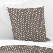 93 Med Organic Wonky Polka Dot Texture warm neutral gray