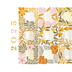 Boho Block Print 2025 Calendar