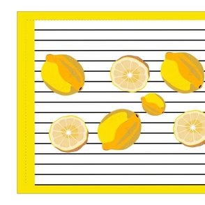 Lemons Tea Towel