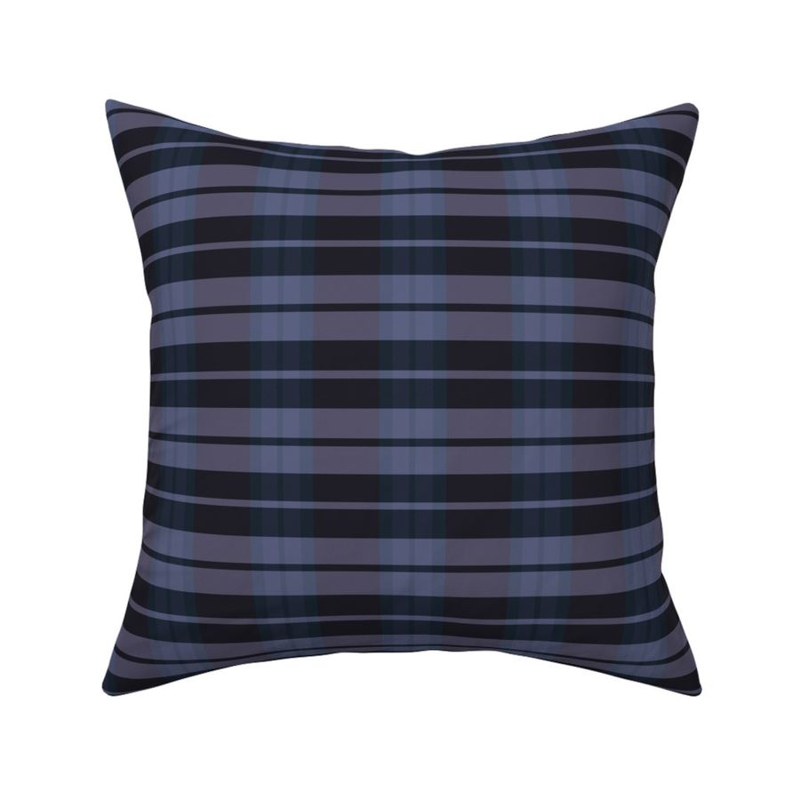 Winter Daviana Plaid Pattern - Light Blue Dark Lilac Dark Grey (M) 6 Inch