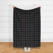 Carlton - Navy And Brown Plaid Pattern Countryside Traditional