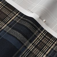 Carlton - Navy And Brown Plaid Pattern Countryside Traditional