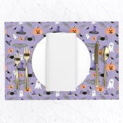 Halloween Pattern 1 Purple with Dots Small scale