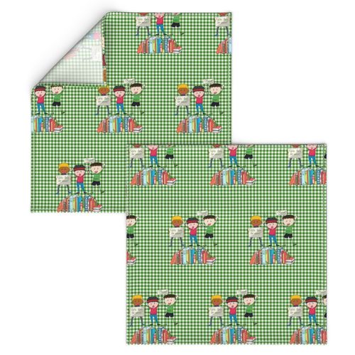 Boys' Books l Green Gingham l Children's Books l Checkers l Books Lovers