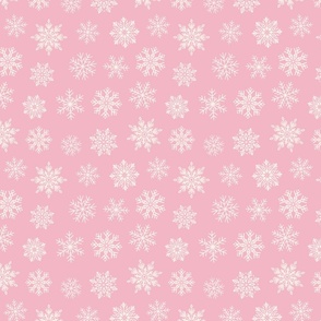 Snowflake Pink And Cream