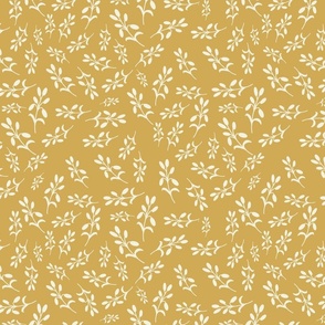 Fall Florals Gold Ditsy