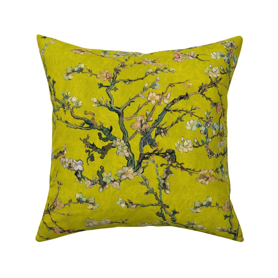 Vincent Van Gogh Almond Blossom Chartreuse Green Yellow