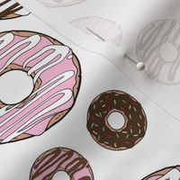 Pattern Of Donuts - Pink Donuts - Brown Donuts - Medium