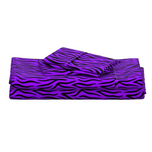 Tiger Stripe (l) Electric Orchid Purple & Dark Classic Black - Florescent