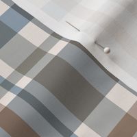 Brown Blue Gray Plaid Custom