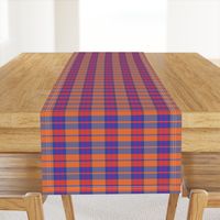 Vaporwave Daviana Plaid Pattern - Orange Blue Scarlett (M) 6 Inch