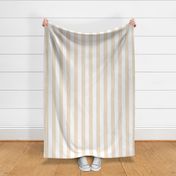 2 Inch Vertical Stripes Haystack Yellow White