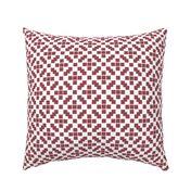 Geometric Tiles Crimson Red Block MEDIUM