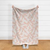 Falling Feathers- Timeless Nursery Walls-white pink/pale pink "Koral Kicks"