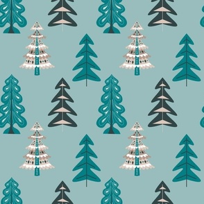 Festive Scandinavian Christmas Trees