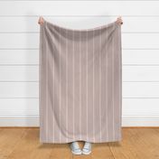 Triple Stripes - Creamy White And Dusty Rose Pink - w/ subtle faux texture