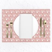 Adopt Me Light Dusty Rose And White Linen- Medium Print