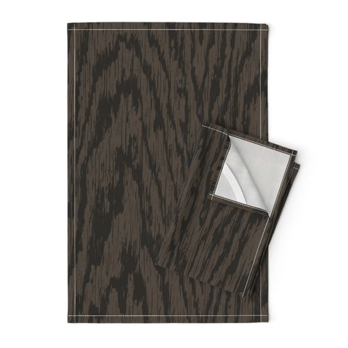 Rustic Faux Bois Woodgrain Texture - Black Walnut (Large Scale)