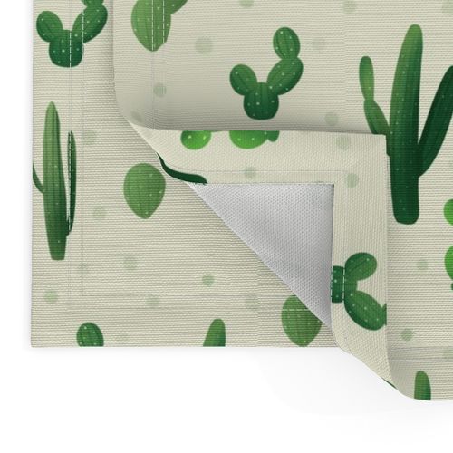 Desert Cactus Polka Dot Design -Rustic Southwest Fabric