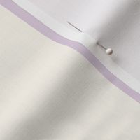 6" Wide Stripes - Soft Lavender And Light Cream