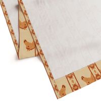 Western Tribal Horse Stripe- Wheat Autumn Gold- Leather Texture- Regular