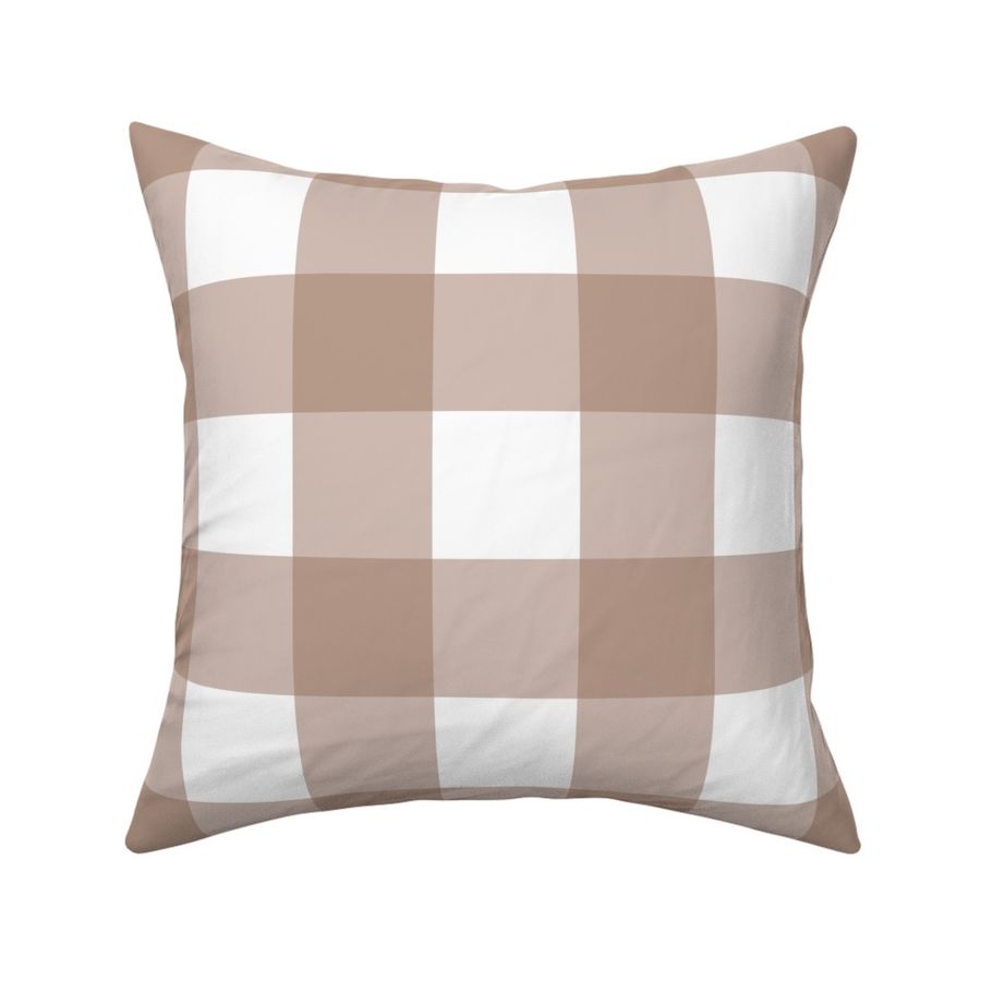 Mocha Mousse Big Gingham