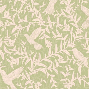 Hummingbirds Foliage Willow Set