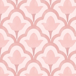 Quatrefoil Scallop in pink