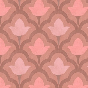 Quatrefoil Scallop in pink