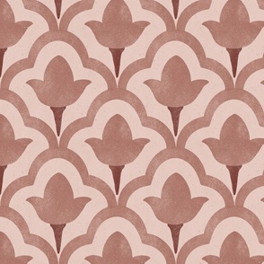 Quatrefoil Scallop in earthy tones