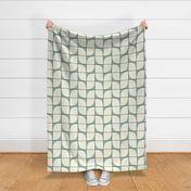 abstract botanical - teal gray