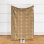 m/ Striped Retro Capsule Pattern In Soft Orange & Beige Modern Minimalist