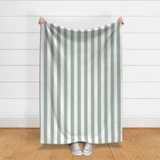 2 Inch Quietude Sage Green And White Vertical Stripes - Hex Adbbb2