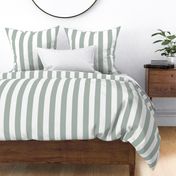 2 Inch Quietude Sage Green And White Vertical Stripes - Hex Adbbb2