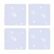 Summer Seashells  Minimalist Nursery Wallpaper Light Periwinkle Blue JUMBO