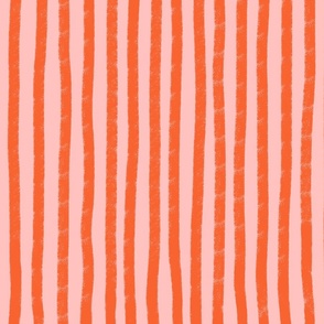 Stripes - Orange Pink