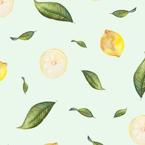 Sicilian Lemons - Pastel Green