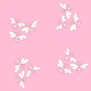 Flower Bees, Pink