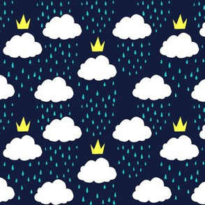 Royal Rain Clouds (Blue)